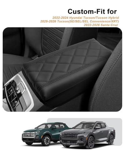 Center Console Armrest Cover For 2022-2026 Hyundai Tucson/Santa - Product Imagery