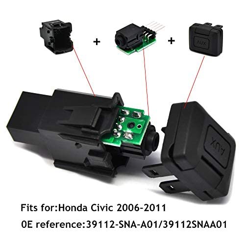 Aux Port for Honda Civic 39112-SNA-A01 Auxiliary Input Adapter - Product Imagery