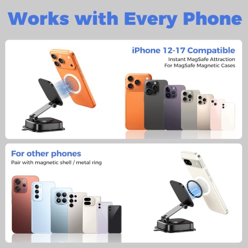for Magsafe Car Mount, Magnetic Phone Holders for Your Car with - Product Imagery