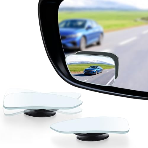 LivTee Blind Spot Car Mirror, HD Glass Frameless Convex Side - Product Imagery