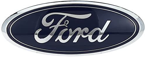 Genuine Ford AA8Z-9942528-A Nameplate, DARK BLUE, 9 x 3.5 INCHES - Product Imagery