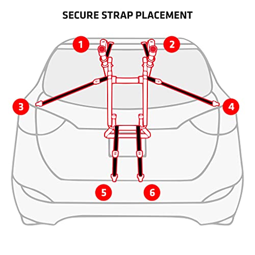 Allen Sports Deluxe Trunk Mount 3-Bike Carrier, Model 103DN-R, - Product Imagery