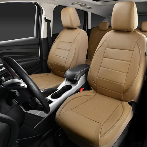 CAR PASS Piping Leather Seat Cover,Universal FIT with Composite - Product Imagery