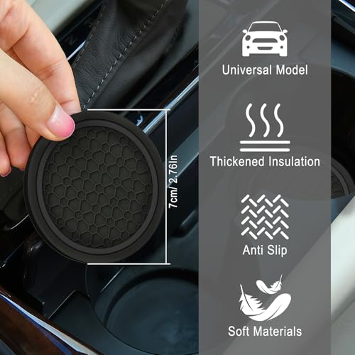 6 PCS Car Accessories Set, 14.5"-15" Leather Steering Wheel - Product Imagery