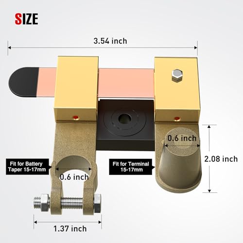 Nilight Top Side Post Adjustable Battery Switch 12V 24V 250A - Product Imagery