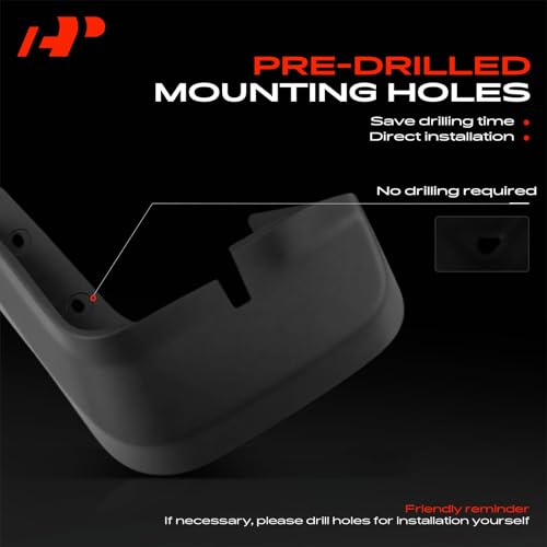 A-Premium Mud Flaps Compatible with Honda Civic 2006-2011 Sedan - Product Imagery