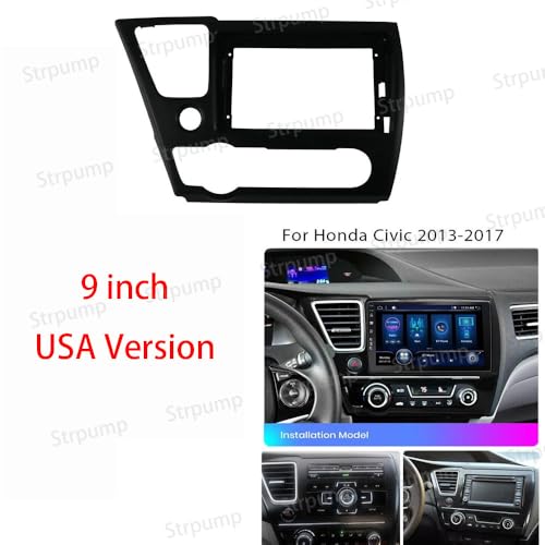 9'' Car Radio Stereo Dash Frame Fascia Bezel Panel Compatible - Product Imagery