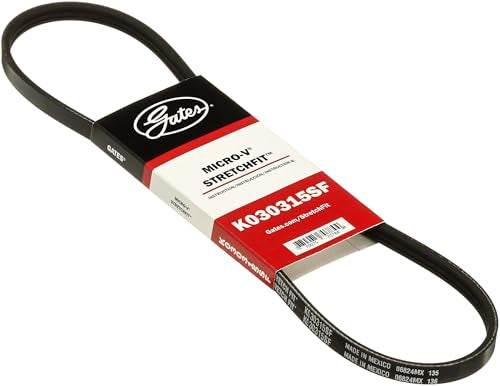 Gates Genuine K030315SF Stretch Fit Micro-V Serpentine Drive Belt - Product Imagery