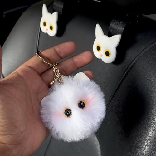 Cute Cat Car Accessories Hooks Hanger for Purses and Bags, - Product Imagery