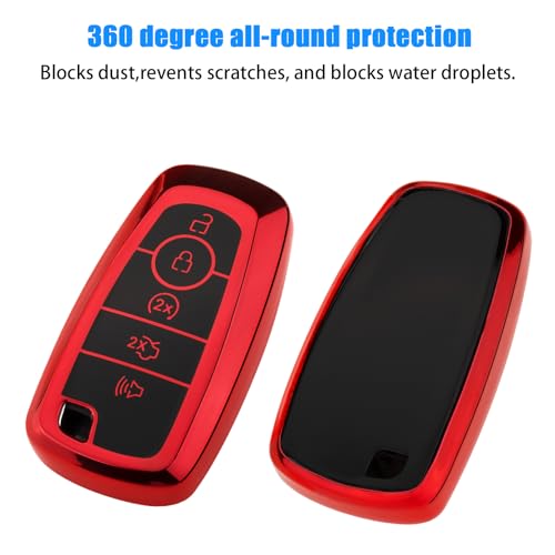 XIYANG TRADE For Ford Key Fob Cover with Keychain,for Explorer - Product Imagery