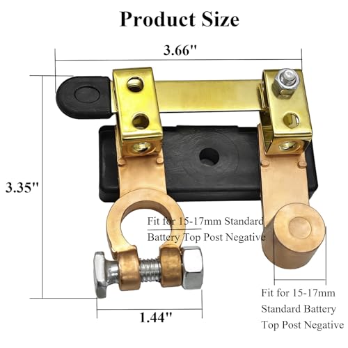 YSIL Top Post Knife Blade Battery Disconnect Switch Horizontal - Product Imagery