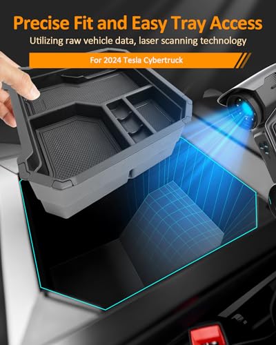 CDEFG Double Layers for 2024 2025 2026 Tesla Cybertruck Center - Product Imagery