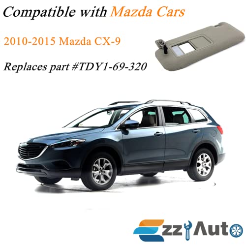 Ezzy Auto Gray Left Driver Side Sun Visor Compatible with Mazda - Product Imagery