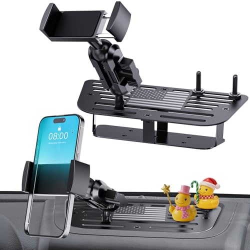 DIAMOOKY Metal Adjustable Phone Mount for Jeep Wrangler JK JKU - Product Imagery