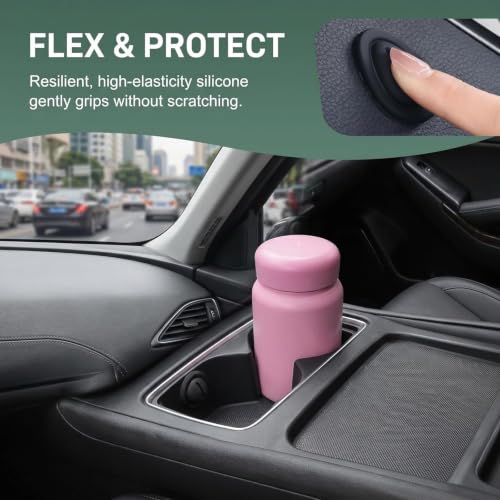 6PCS Car Cup Holder Insert, Silicone Anti-Shake Bottle - Product Imagery