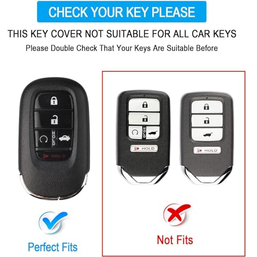 QBUC for Honda Key Fob Cover with Keychain (Pink) - Product Imagery