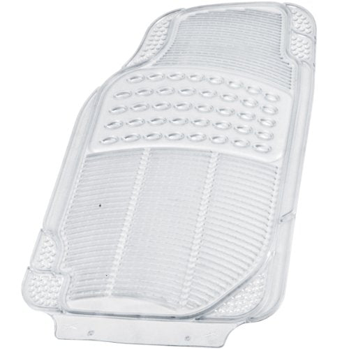 BDK 4-Piece Rubber Transparent Clear Floor Mats Heavy Duty for - Product Imagery