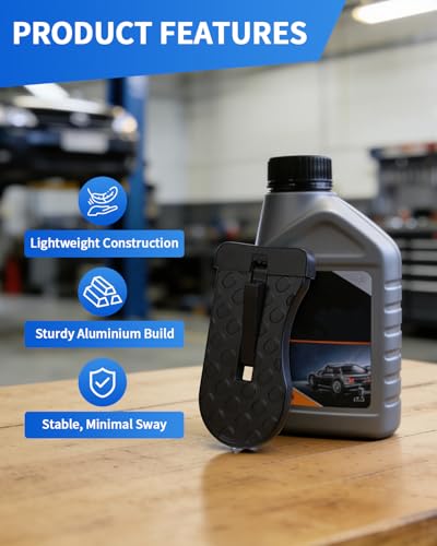 Car Door Step, Aluminum with 400lb Capacity, Anti-Slip Surface, - Product Imagery