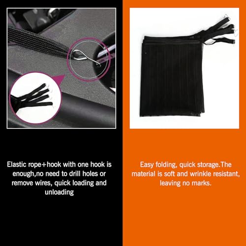 2 PCS Car Grill Mesh, Dustproof Anti-willow Radiator Protector, - Product Imagery
