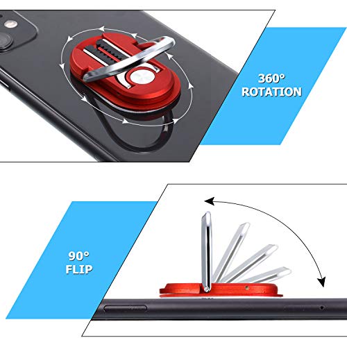 Frienda 6 Pcs 3-in-1 Mobile Phone Holder Car Vent Clip Ring - Product Imagery