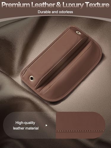 Premium Leather Car Seat Gap Filler Organizer (0.2”-1.2" Gaps), - Product Imagery