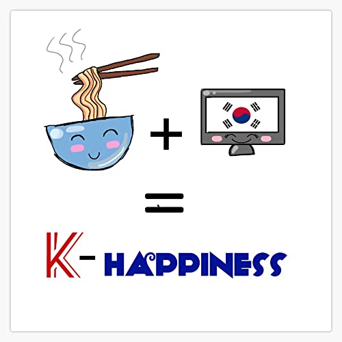 korean inspiration products Bumper Sticker Vinyl Decal 5" - Product Imagery