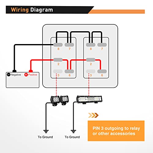 Nilight 90017C 3 Gang Aluminum Panel Toggle Dash 5 Pin On/Off - Product Imagery