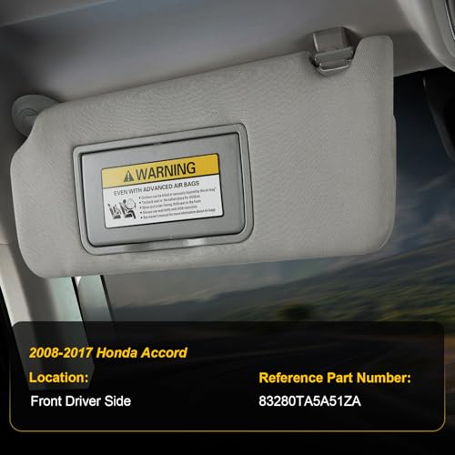 ItranMc Sunvisor Driver Side for 2008-2017 Honda Accord - Product Imagery