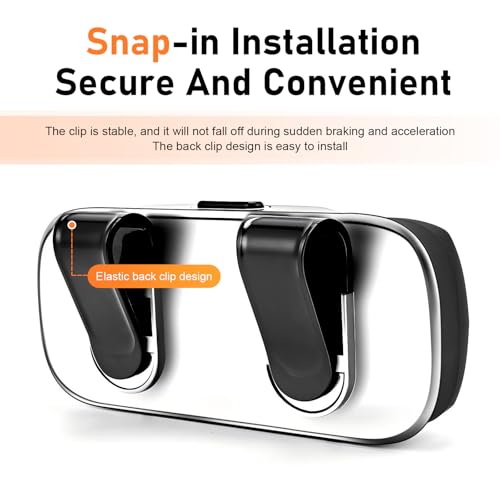 Car Visor Sunglass Holder, ABS Anti-scratch Eyeglasses - Product Imagery