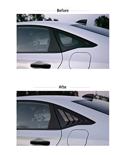 CKE for Honda Civic Sedan 2022-2026 Window Louvers -Glossy Black - Product Imagery