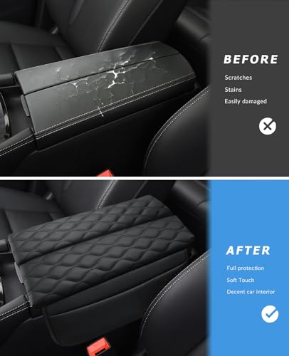 INTGET Car Center Console Armrest Cover for Nissan Rogue - Product Imagery