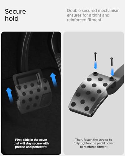 Spigen Stainless Steel Performance Pedal Cover for All Model 3 - Product Imagery
