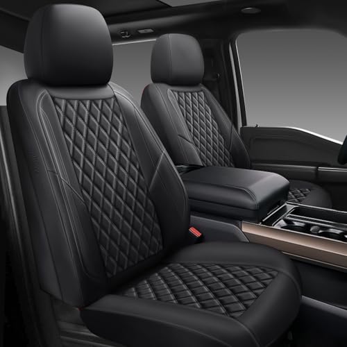 Premium Leather Car Seat Covers Full Set,Universal Fit for - Product Imagery