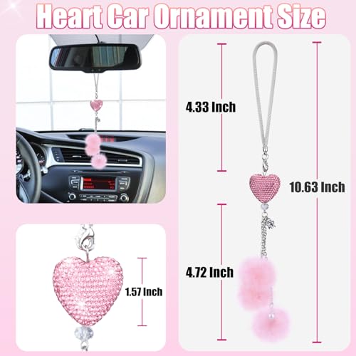 Bling Car Hanging Ornament, Bling Car Mirror Hanging Accessories - Product Imagery