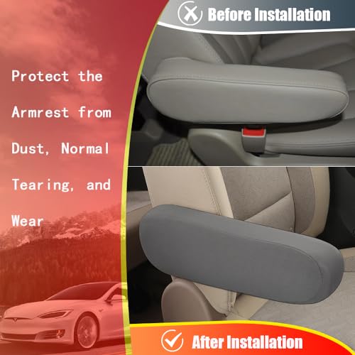 2PC Car Front Seat Armrest Covers,Universal Size Seat Arm Rest - Product Imagery