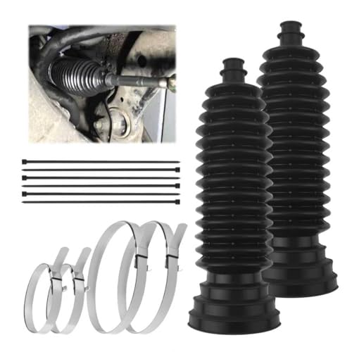 2PCS Thick Silicone Car Inner Tie Rod Boot Upgrade Large - Product Imagery