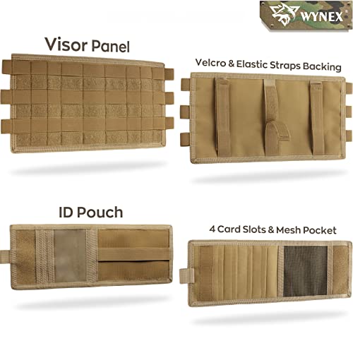 WYNEX Molle Car Visor Organizer Detachable Card Pouch, Fit Most - Product Imagery