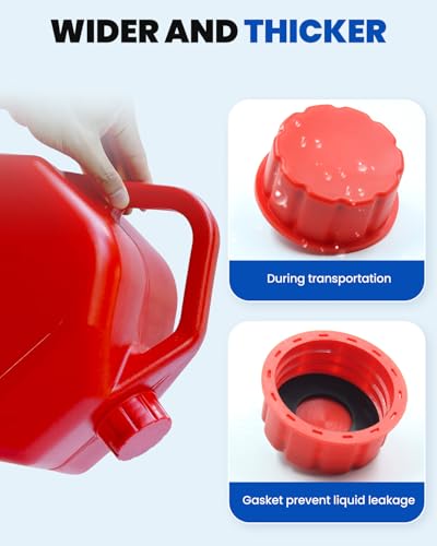 15 PCS Gas Can Caps, 1/2.5/5/10 Gallon Gas Can Cap Replacement - Product Imagery