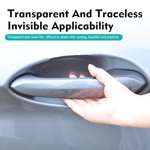 10PCS Car Door Handle Scratch Potector, Transparent Car Door - Product Imagery