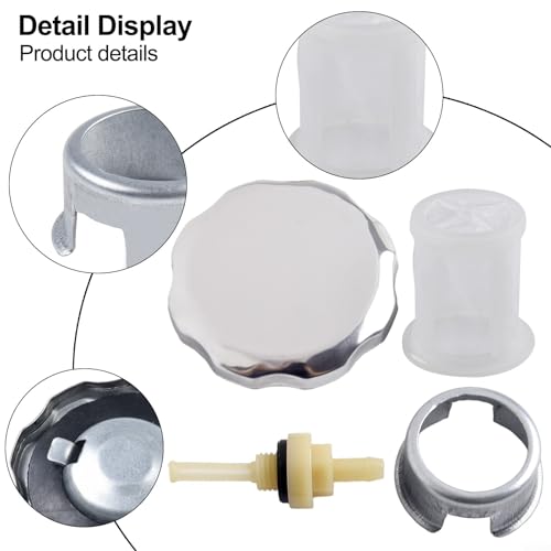 TreasureCave Gas Tank Cap Kit with Fuel Cap Joint Filter for - Product Imagery