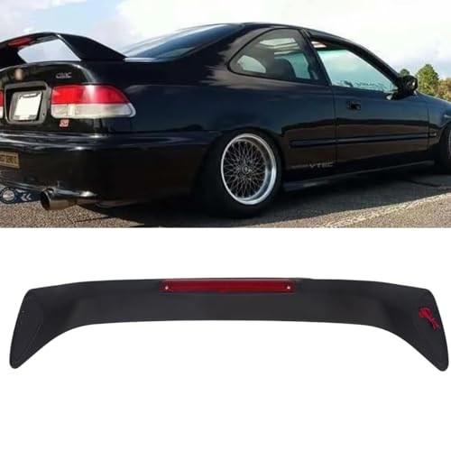 Matte Black Rear Car Spoiler for 1996-2000 Honda Civic 4DR Coupe - Product Imagery