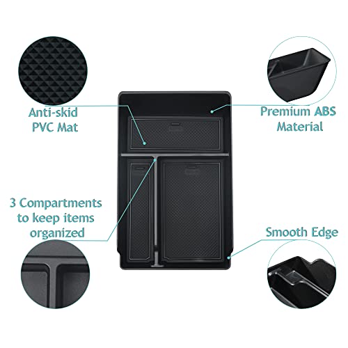 BestEvMod Armrest Storage Box for 2022-2026 Hyundai Ioniq 5 (V2) - Product Imagery