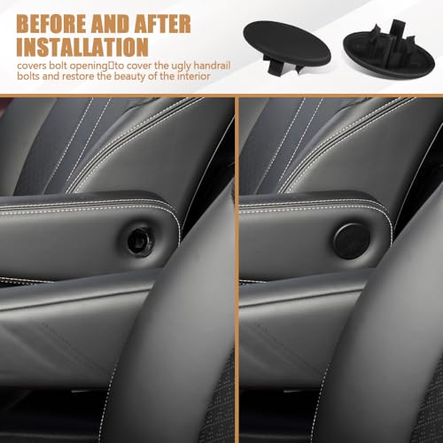 Rear Seat Armrest Cap, OEM# 15279689, 2PCS, Black - Product Imagery