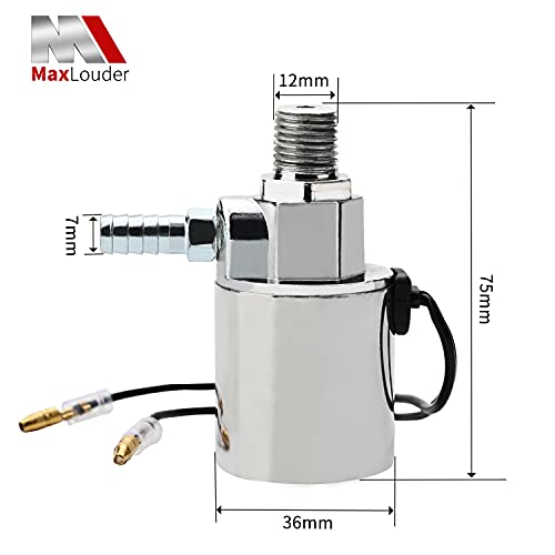 MaxLouder 1/4" NPT 12V/24V Air Horn Solenoid Valve For Train - Product Imagery