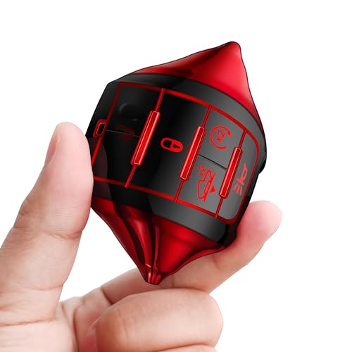 Tukellen for Dodge Key Fob Cover Soft TPU Full Protection Key - Product Imagery