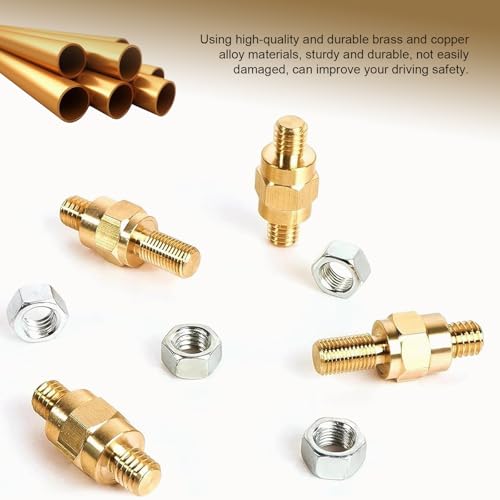 2 PCS Side Post Battery Terminal, 3/8 "-16 & 3/8 "-24 Copper - Product Imagery