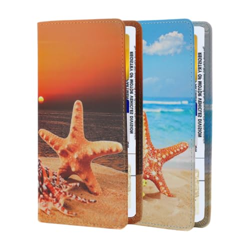 TILDOSAC 2-piece leather car registration and insurance card - Product Imagery