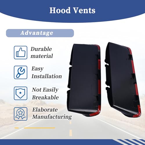A Pair Air Vent Cover Hood Bezels and Accessories 68378081AB - Product Imagery