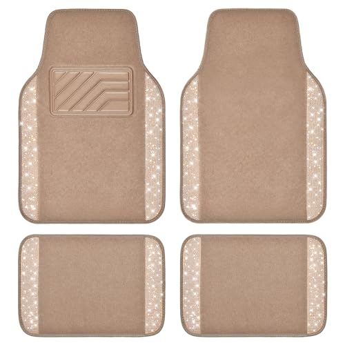 CAR PASS Bling Car Mats Shining Diamond Carpet Crystal - Product Imagery