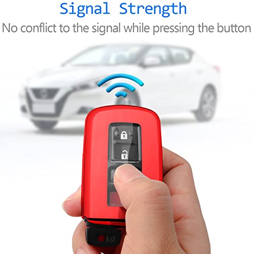 Compatible with Toyota Key Fob Cover with Keychain,Premium Soft - Product Imagery